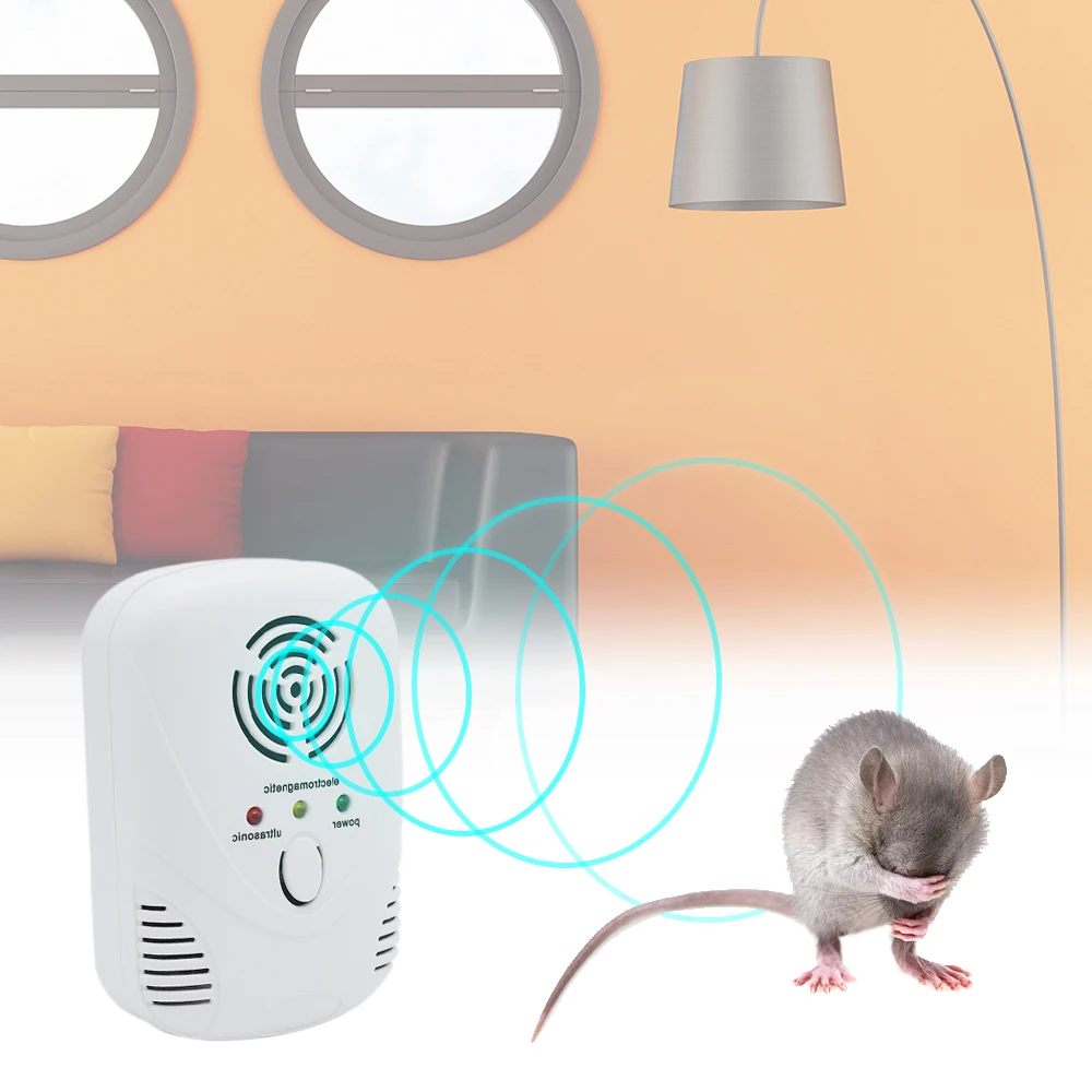 

Electronic Ultrasonic Pest Repeller Anti Mosquito Repellent Mouse Killer Trap Insect Rats Spider Non-toxic Pest Control US/EU/UK