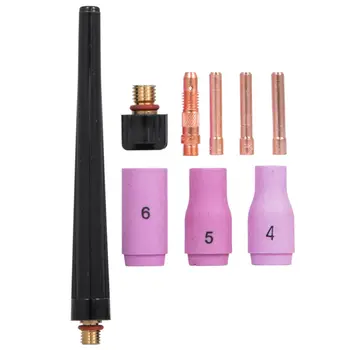 

WP-17FV TIG Welding Torch Collet Body Ceramic Nozzle Gas Valve Head Consumables