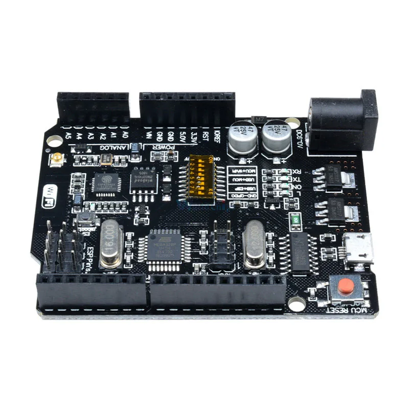 Модуль регулятора напряжения Uno+ Wifi R3 Atmega328P+ Esp8266(32 Мб памяти) Usb-Ttl Ch340G для Arduino Uno, Nodemcu, Wemos Esp8266