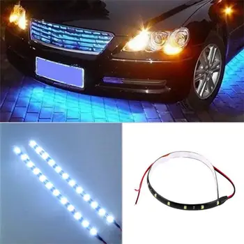 

30cm Strip Light Car 15 LEDs 12V Lamp Flexible Auto Car Motorcycle Waterproof Lamp Decorative Lamp Car styling Motorcycle parts