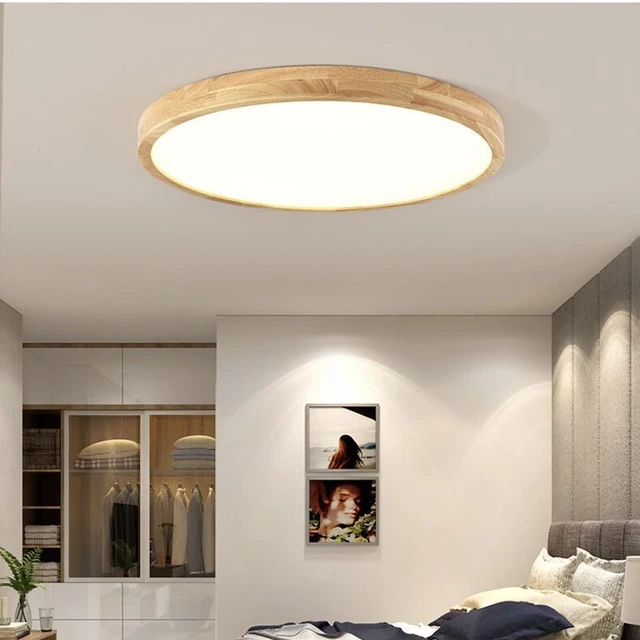 Plafonnier Plafonnier LED rond blanc Lampe de chambre à coucher en