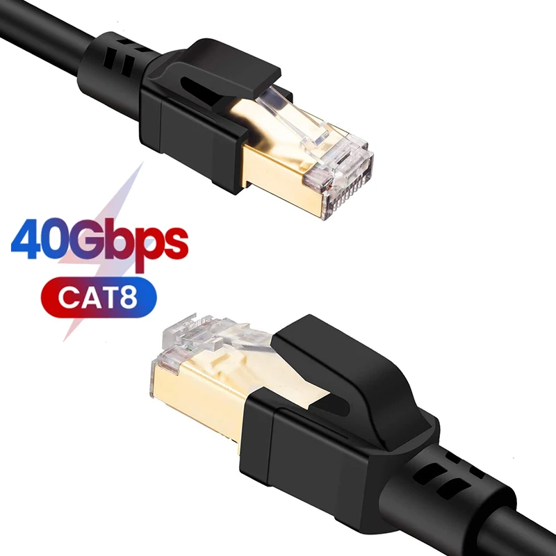 CAT8 Ethernet кабель 40 Гбит/с 2000 МГц кошки 8 сетевой SFTP Интернет шнур для ноутбуков PS 4