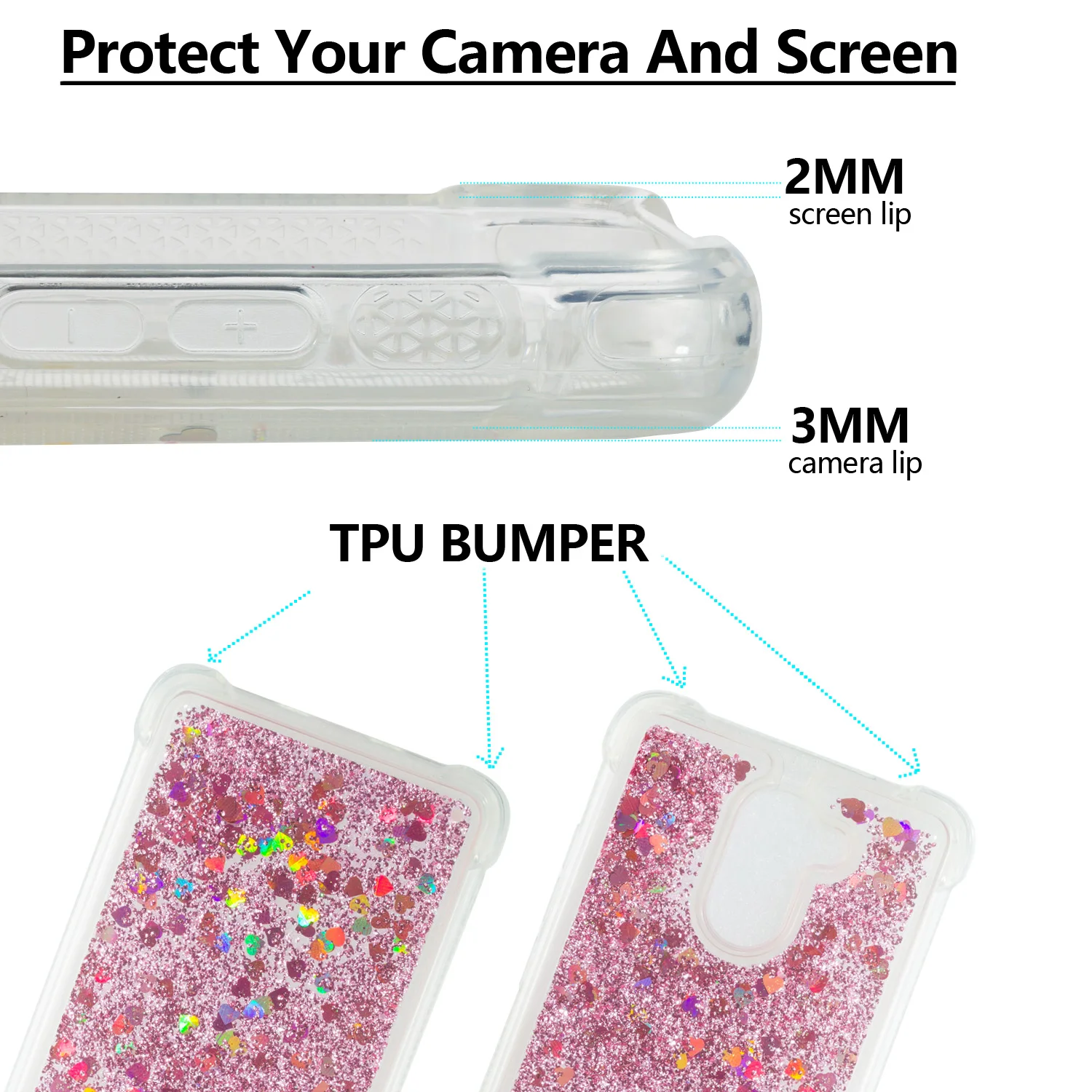 Glitter TPU Case For Huawei Y3 Y5 Y5 Lite Y6 Y7 Y7 Prime 2017 Luxury Cover 4