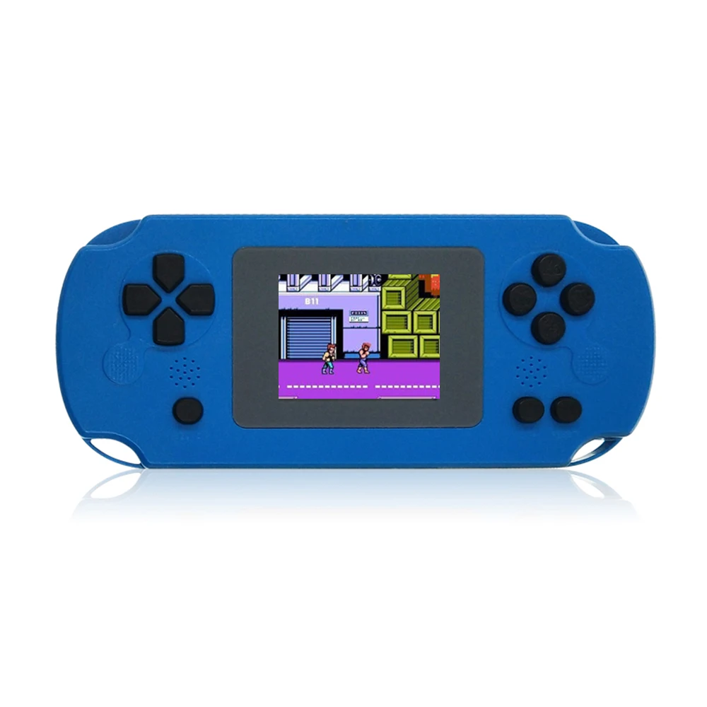 Portable Retro Game Machine Handheld Game Console 8 Bit Game Player Built-in 268 Classic Games 2.0inch Screen Gifts for Kids - Цвет: Синий
