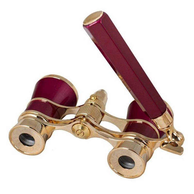 Telescope Folding Opera Glasses Theater Vintage Binoculars With Retractable Handle Night Vesion For Camping Horse Riding Tools