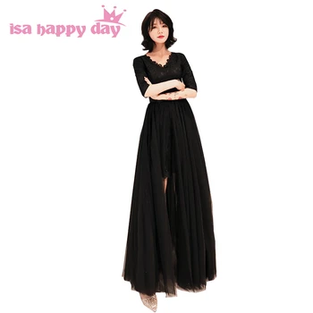 

beautiful floor length long sexy women evening party black gown latest dresses women gowns for parties dress formal wear W4321