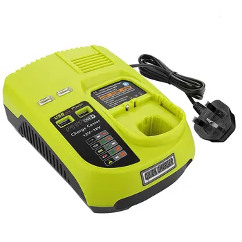 

12V-18V Lithium Ion NiCad Ni-CD / Ni-MH Universal Rechargeable Battery Charger Pack Power Tool For Ryobi One+ P117 EU/US/AU/UK