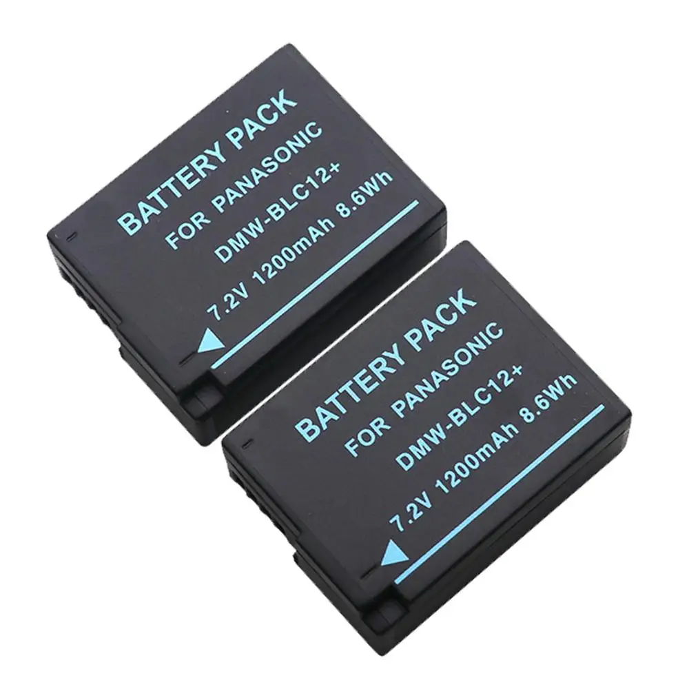 2 шт. Аккумулятор для камеры BLC12 DMW blc12e + двойное зарядное устройство Panasonic FZ1000 FZ200