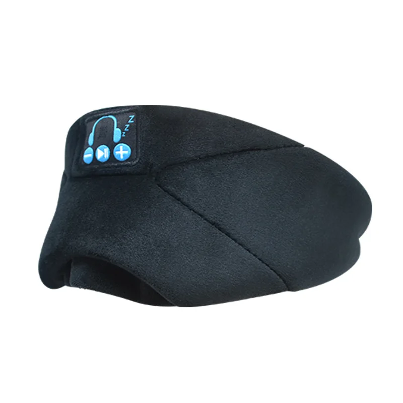 JINSERTA Bluetooth 5,0 3D беспроводные стерео наушники держатель телефона сна Мягкие Наушники маска для сна Музыкальная гарнитура - Цвет: E6190-Black