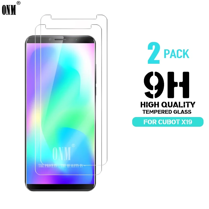 

2 Pcs Tempered Glass For Cubot X19 Screen Protector Premium Tempered Glass For Cubot X19 Screen Protective Film