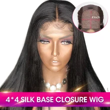 Sassoon Bob 13*4 Короткие прямые парики из натуральных волос на кружеве для женщин, черные бразильские волосы Remy, предварительно сорванные