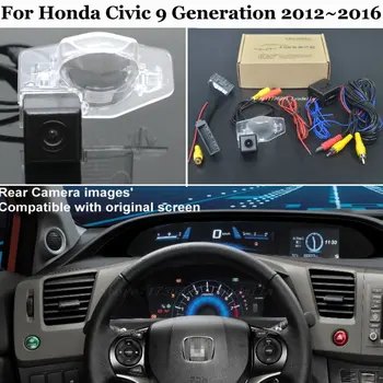 

For Honda Civic 9th 2012 2013 2014 2015 2016 OEM Small Display Screen Compatible With HD CCD Car Rear view Camera Adapter Cable