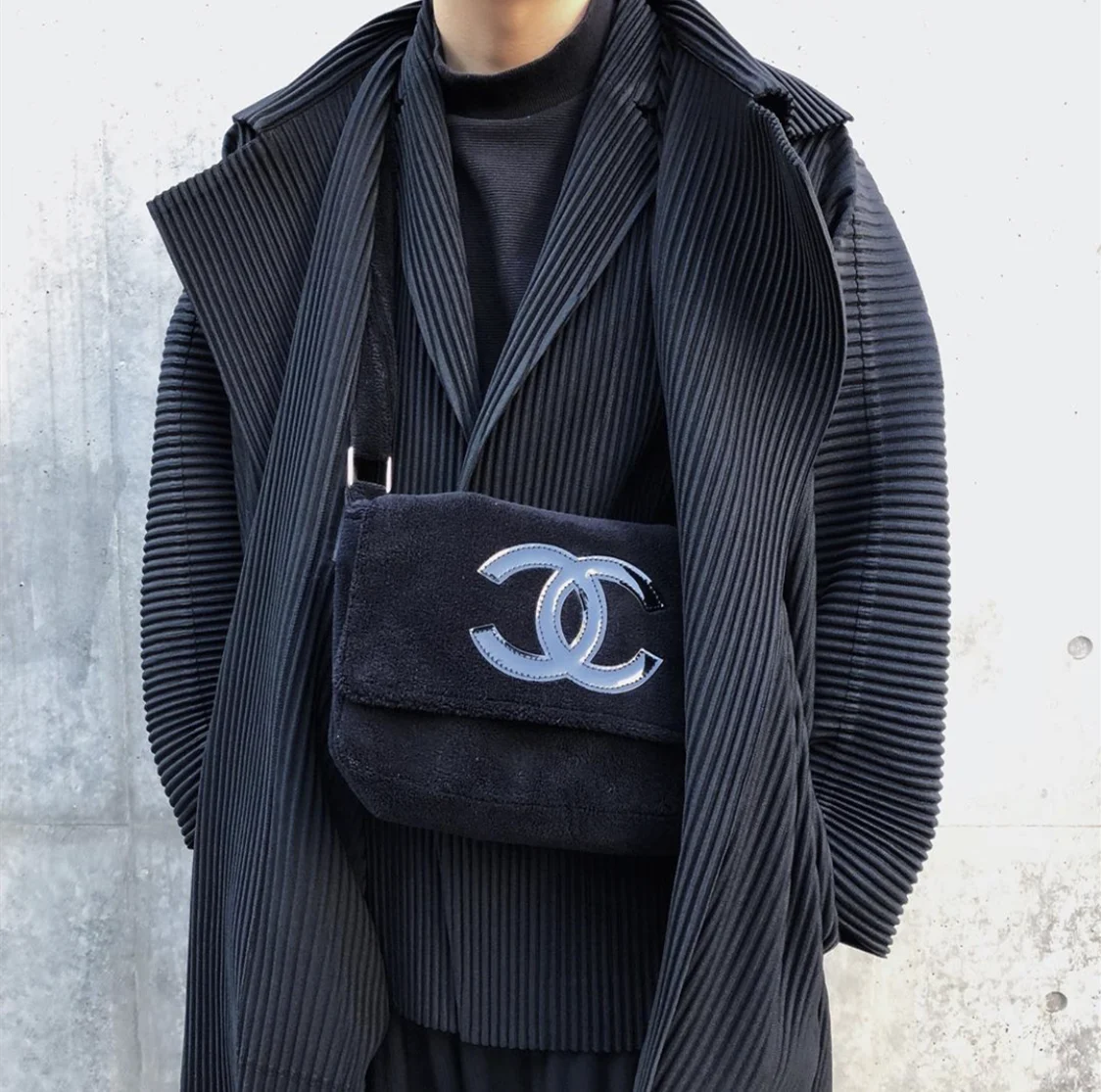 Miyake костюм Плиссированное пальто основа плиссе, Драпированное повседневное ins стиль простой костюм пальто на пуговицах