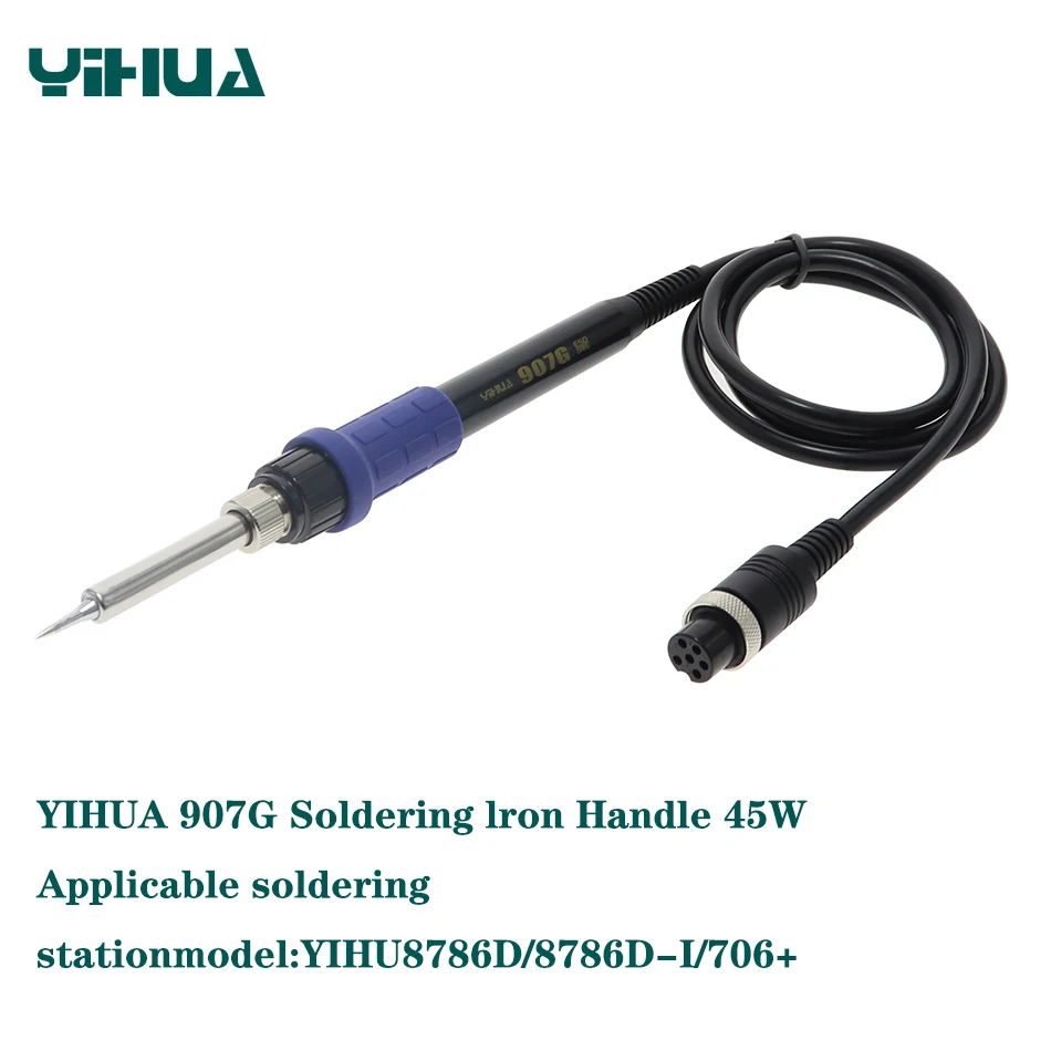 electric soldering iron YIHUA 907G Electric Soldering Iron Handle 45W Is Suitable for YIHUA 8786D 8786D-I  706+ Soldering Station soldering iron station