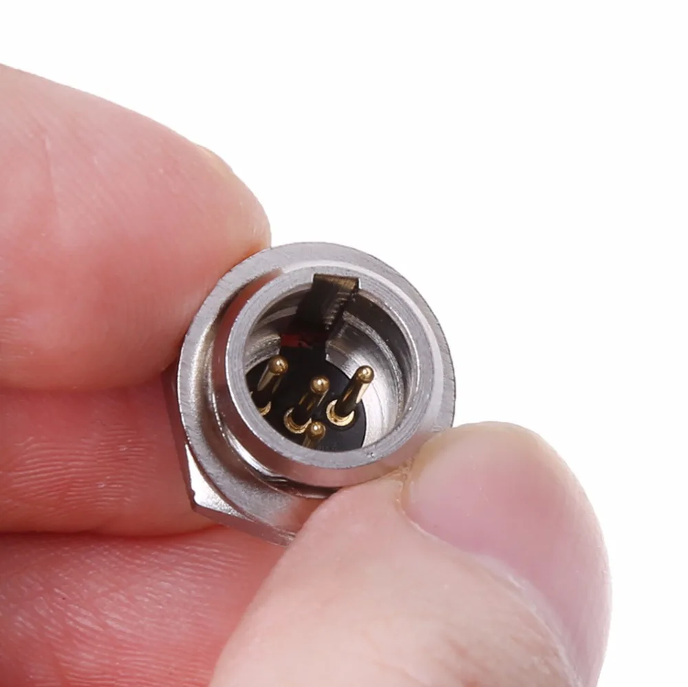 1 Pcs High Quality Mini XLR 3Pin 4Pin 5Pin Male Panel Chassis Socket Small Plug XLR Microphone MIC Audio Connector