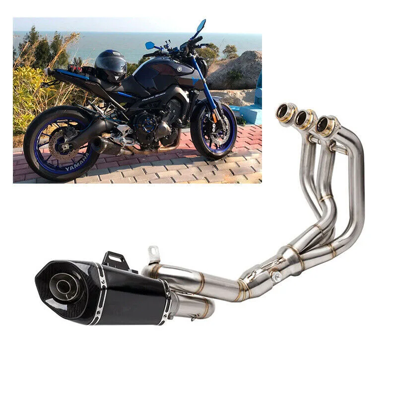 Глушитель выхлопной системы для Yamaha MT-09 MT09 FZ09 FZ-09 2014-2018 51 мм | Автомобили и