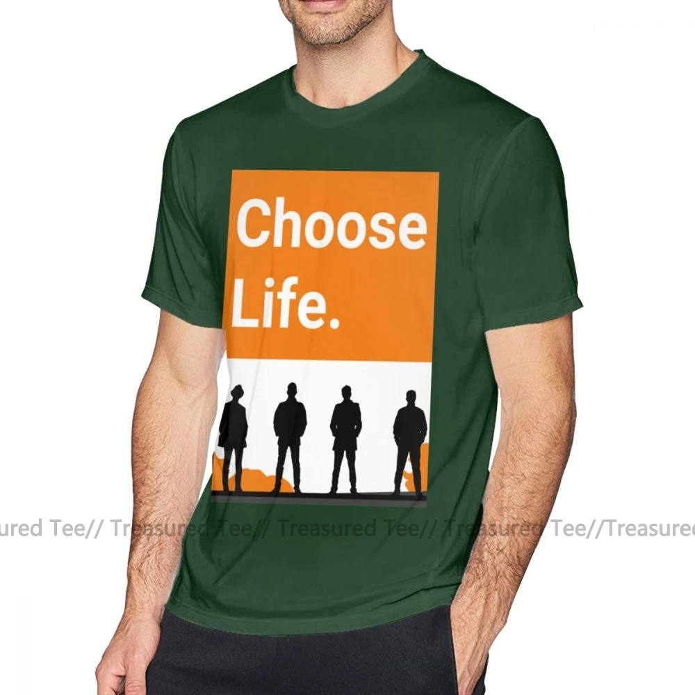 Тренировочная футболка Chose Life футболка уличная Мужская футболка с коротким рукавом графическая негабаритная 100 хлопковая Милая футболка - Цвет: Dark Green