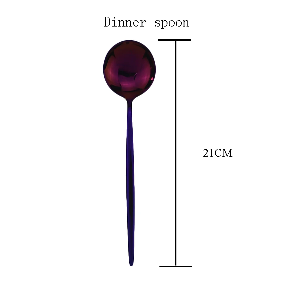 purple dinner spoon