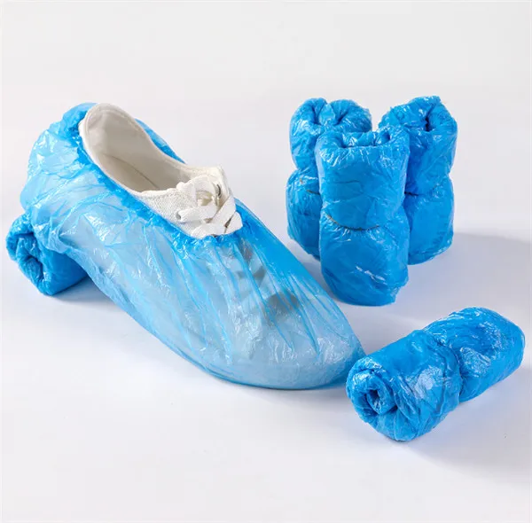 10 шт. пластиковые водонепроницаемые одноразовые бахилы дождливый день ковер пол протектор Толстая Чистящая обувь покрытие синий