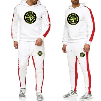 

2019 new printed Hoodie suit men's Sweatshirt suit Hoodie