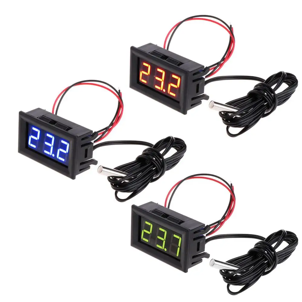

-50 ~ 110 °c DC 12v Digital LED Thermometer Car Temperature Monitor Panel Meter