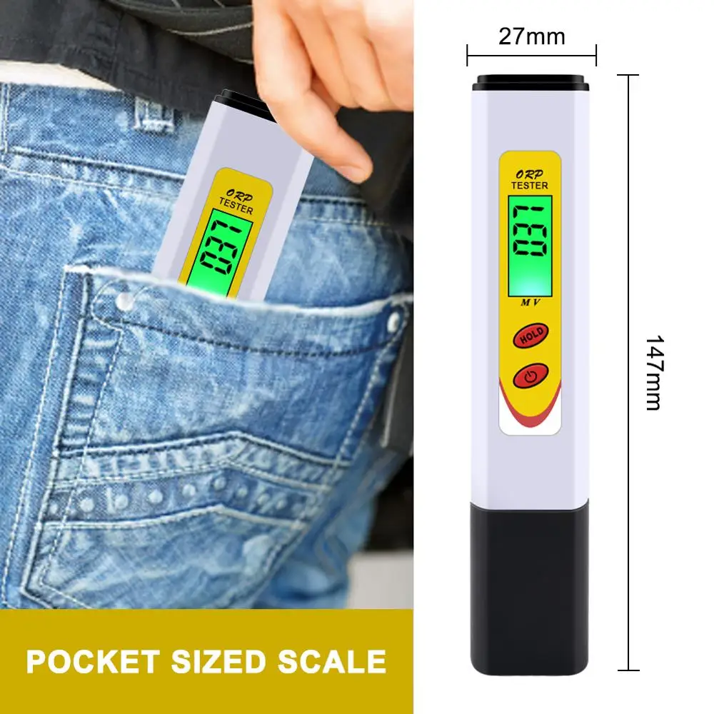 Yieryi ORP Meter Aquarium Water Tester Drinking Water Quality Analyser Oxidation Reduction Device Litmus Swimming Pools Tester