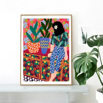 

Cartoon Poster Nordic Vogue Kids Canvas Painting Wall Art Pictures For Living Room Modern Home Decorative Prins On The Wall