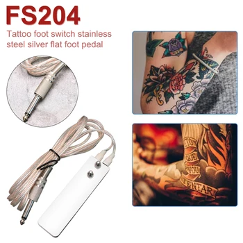 

Stainless Steel Tattoo Machine Footswitch Power Supply Foot Pedal Controller Mini Footswitch Tattoo Gun Supply FS204