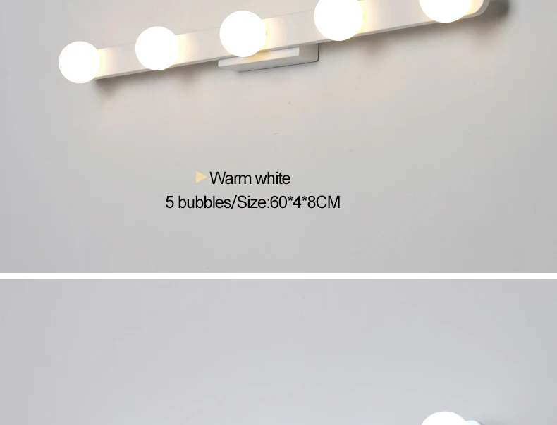 NEO GLeam 380/480/600 мм длина современный светодиодный свет зеркала AC90-260V современная косметическая акриловая зеркальная лампа для ванны светодиодный светильник 90-260 в