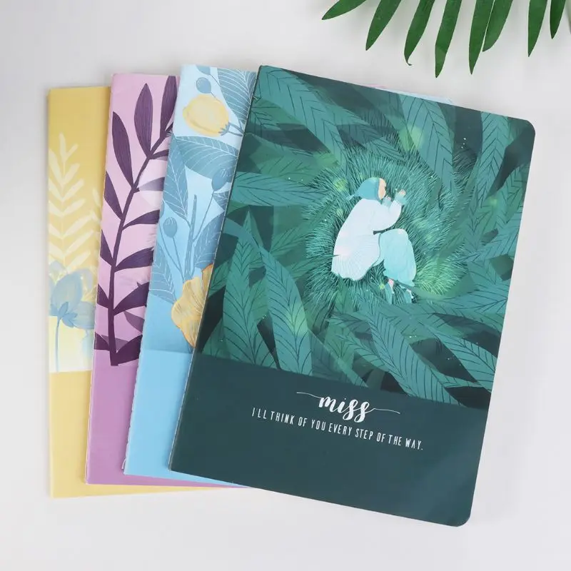 

4pcs/set B5 Notebook Sketchbook Diary Planner for Drawing Painting Graffiti Line Inner Page Office School Supplies