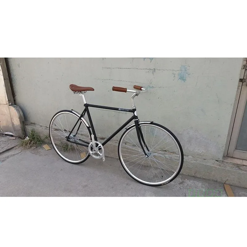 Retro bike sliver 700C Fixed Gear bike vintage Track Single speed Bike 52cm fixie bike black color frame Retro bike sliver 700C Fixed Gear bike vintage Track Single speed Bike 52cm fixie bike black color frame