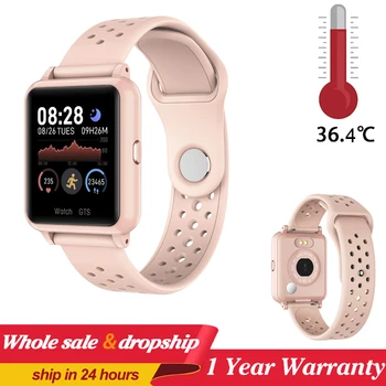 

P29 Smart Watch Men Women Bracelet Body Temperature Measurement Heart Rate Pedometer IP67 Waterproof Smartwatch For Android IOS