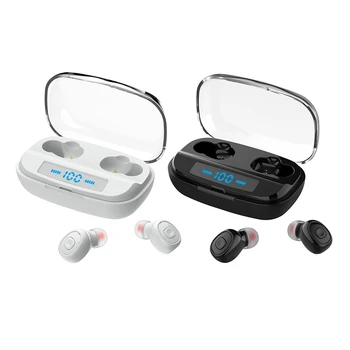 

XI10S TWS Sports Wireless Bluetooth Headset, Bluetooth 5.0 Stereo In-Ear with Digital Display Charging Box Bluetooth Headset