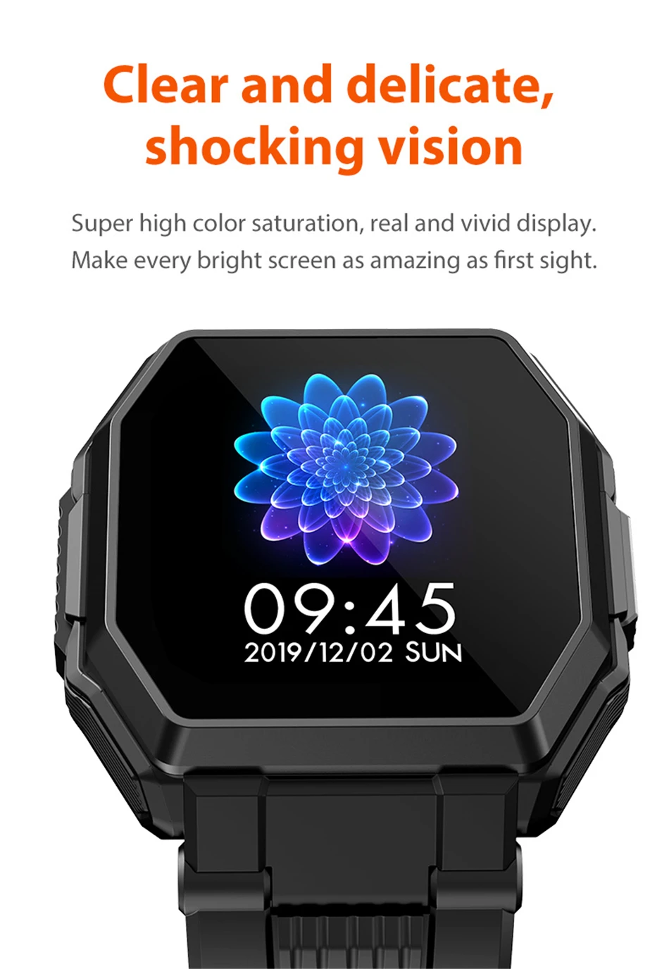 2021 Luxury military sport Men's Smart watch Men Full screen touch Blood pressure Heart rate monitor Bluetooth call smartwatch