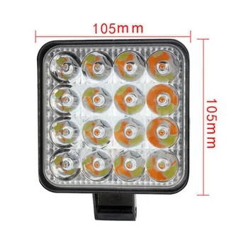 

16-LED Working lights 48W White/Yellow Off-road Inspection Lamp 5000LM