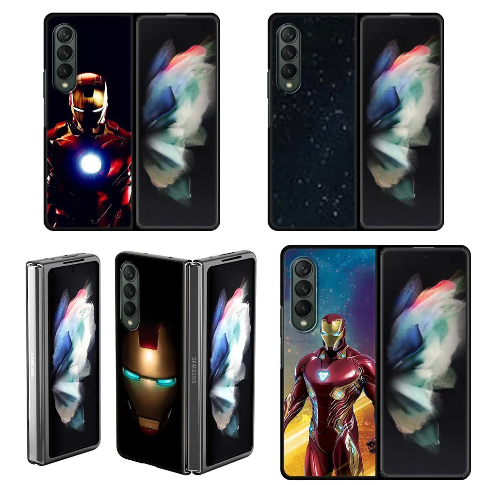 Superhero Iron Man Marvel Hard Phone Case for Samsung Galaxy Z Fold3 Full Protection Fold 3 Shell Protective Cover | Мобильные