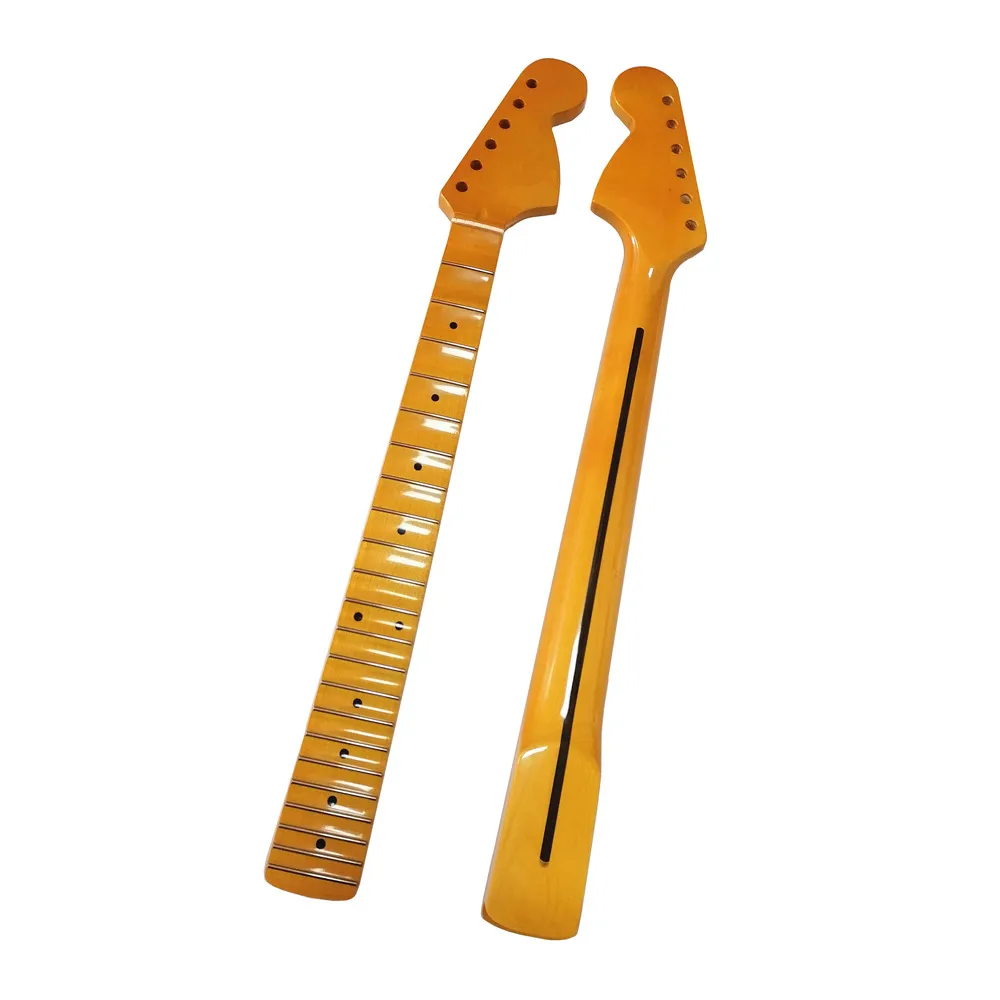 Disado 22 Frets Inlay Dots Concave Fingerboard Yellow Electric Guitar