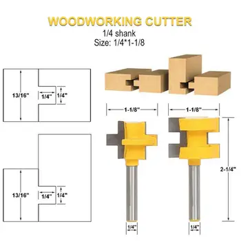 

Woodworking Miter Router Bit Machine Wood Accurate Carpenter Milling Cutter Wood Drilling Milling Store Convenient Durable