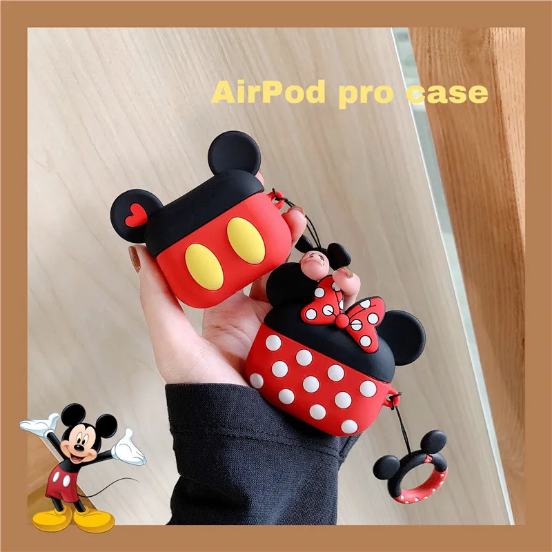 3D милый чехол для наушников disney, чехол для наушников Airpods pro, чехол для зарядки, милые наушники для девочки, мультяшная коробка для Airpods 3, чехол
