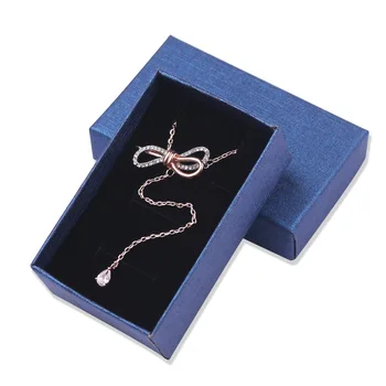 

2019 new fringed bow necklace Explosion models Y-shaped necklace female clavicle chain