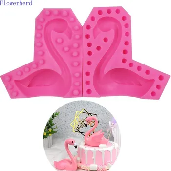 

DIY Flamingo Fondant Cake Mold Chocolate Mold 3D Flamingo Cake Baking Decoration Tool Cake Decorating Tools Pastry Tools