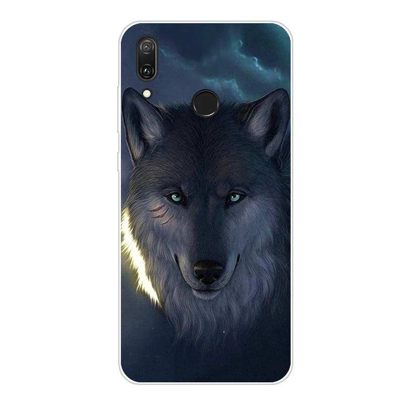 For Coque Huawei Y7 Case Phone Cover Soft Silicone Printing Back Case Fundas For Huawei Y7 Y 7 Y7 Pro Cover TPU - Цвет: Розовый