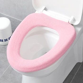 

Japan Universal Soft Heated Washable Toilet Seat Mat Set for Home Decor Closestool Mat Seat Case Warmer Toilet Lid Cover Parts
