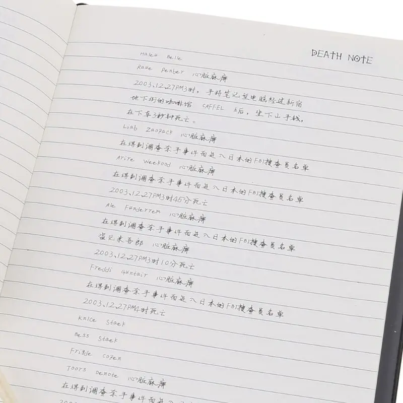 Новый коллекционный блокнот Death Note 2020 школьный большой журнал для письма с аниме