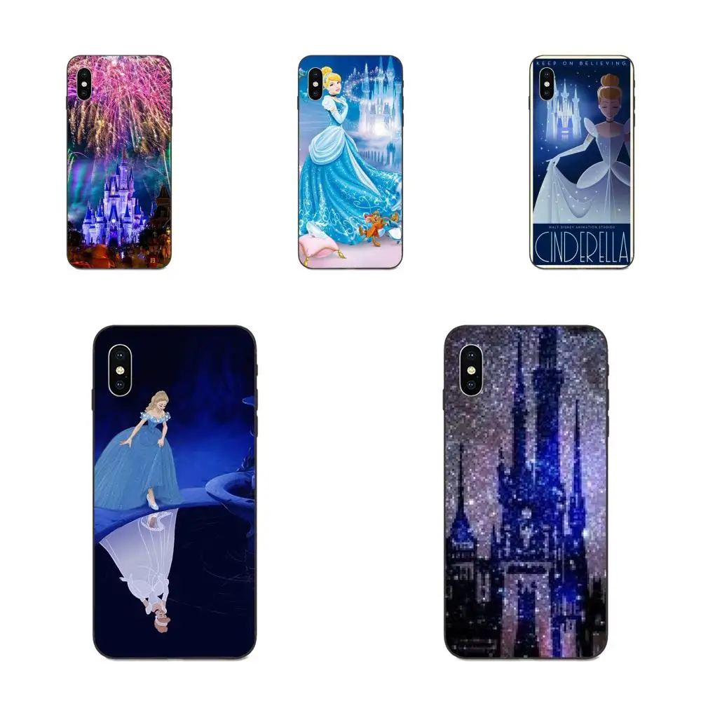 Мягкий ТПУ чехол Золушки замка волшебного Королевства для Apple iPhone 4 6 6S 7 8 11 Plus X XS Max