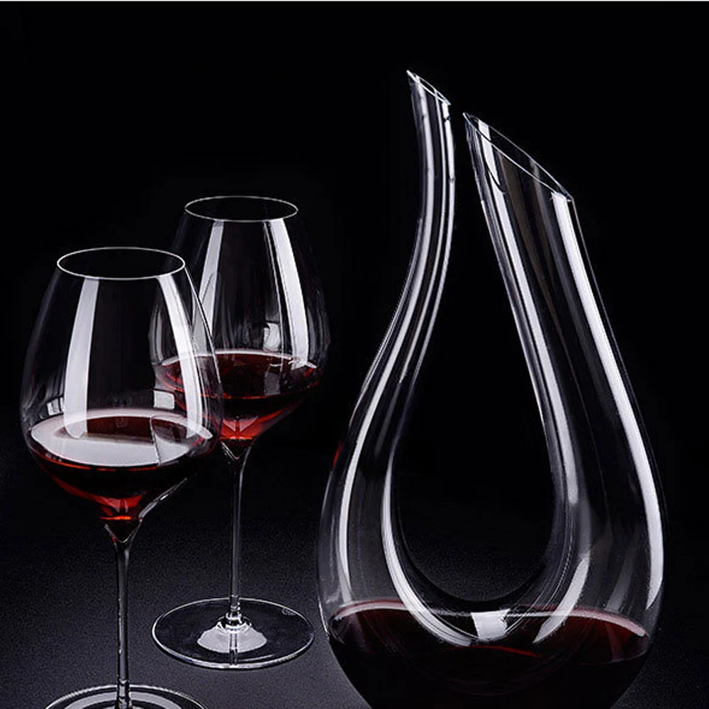 1500ml Handmade Crystal Red Wine Glass Decanter Brandy Decant Aerator Set Jug Bar Champagne Water Bottle Drinking Gift Drinkware 1500ml Handmade Crystal Red Wine Glass Decanter Brandy Decant Aerator Set Jug Bar Champagne Water Bottle Drinking Gift Drinkware