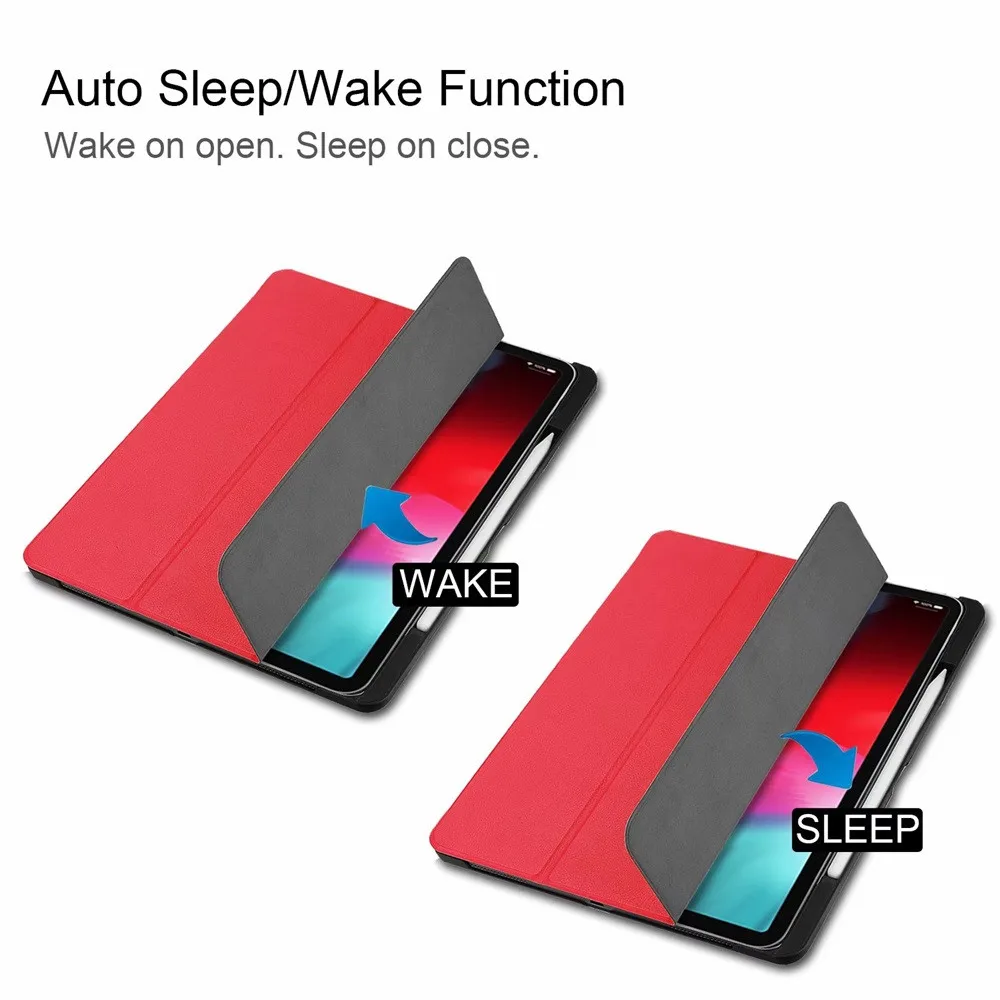 Чехол Wake/Sleep Stand с держателем для карандашей защитный чехол для iPad Pro 12,9 дюйма funda tablet Case для iPad Q60