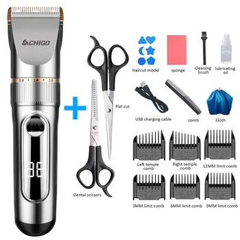 

Usb Smart Touch Lcd Hair Clipper Electric Hair Shaving Device Household Tools Electric Hair Clipper Set