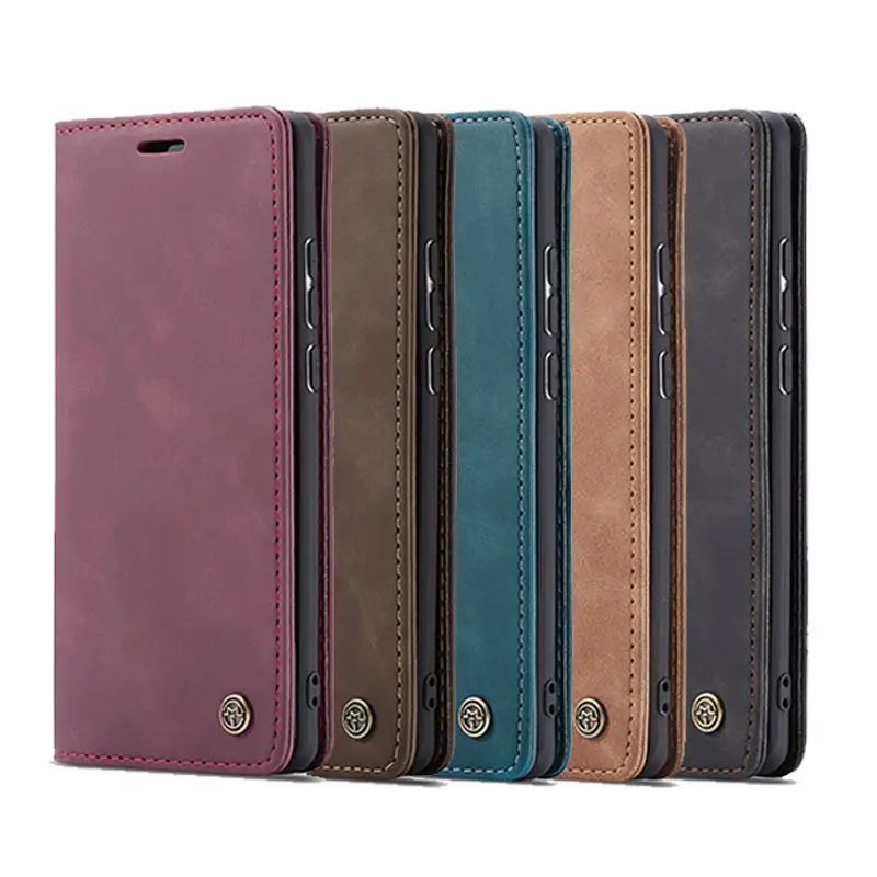 Flip Book Case For Huawei P smart Luxury Matte Leather Wallet Phone Cover For Huawei Honor 9 Lite Case Huawei P smart Cover Capa
