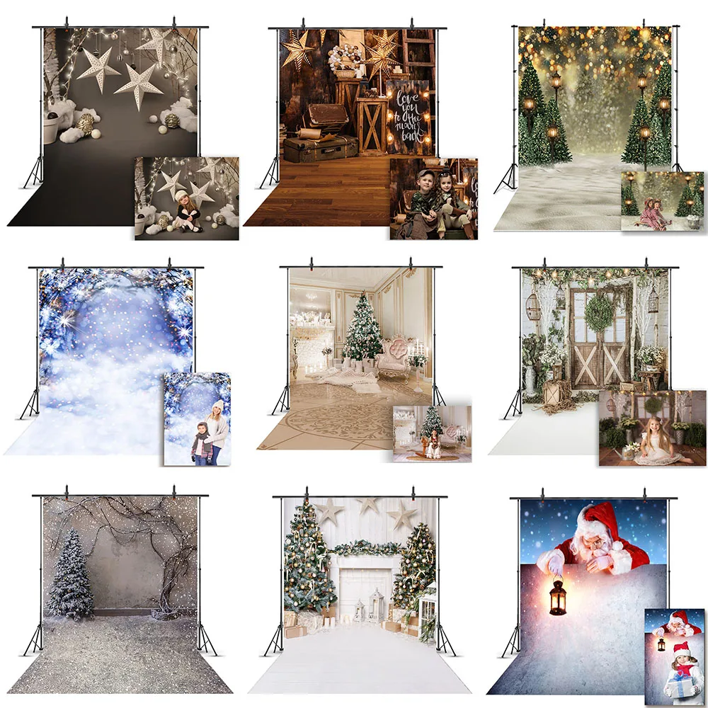 Winter Snow Merry Christmas Photography Backdrop Newborn Adult Portrait Head Shot Photo Background Fireplace New Year | Электроника